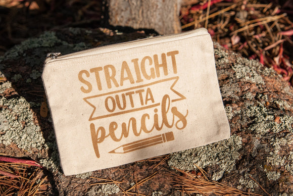 Straight Outta Pencil Canvas Bag