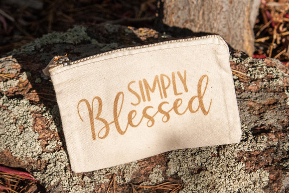 Simply Blessed Small Canvas Bag