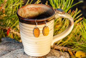 Oval Heart Earrings