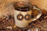 Aztec Round Earrings