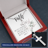 Personalize Cross Necklace